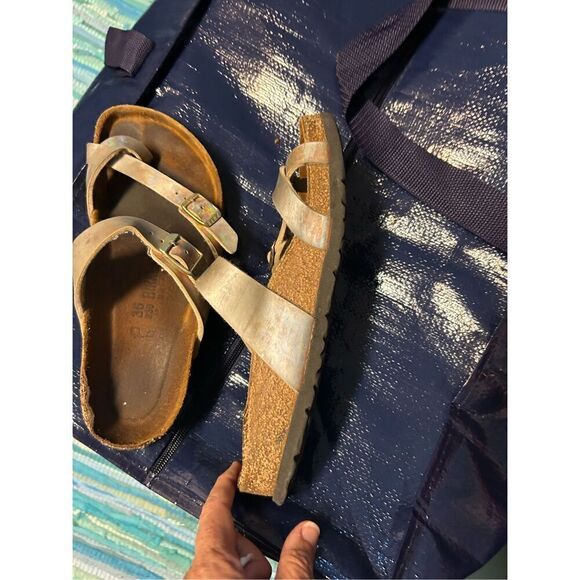 Birkenstock Mayari Toe Loop Sandals Holographic Straps Women - Picture 3 of 8